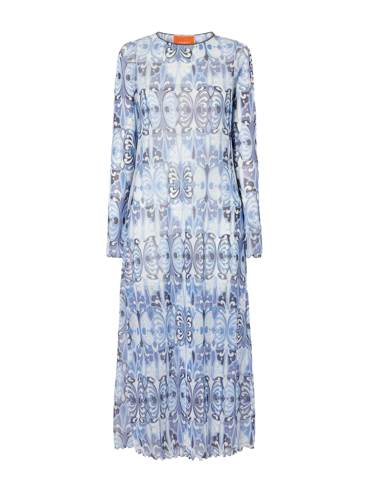 Slinky Swing Printed Chiffon Midi Dress