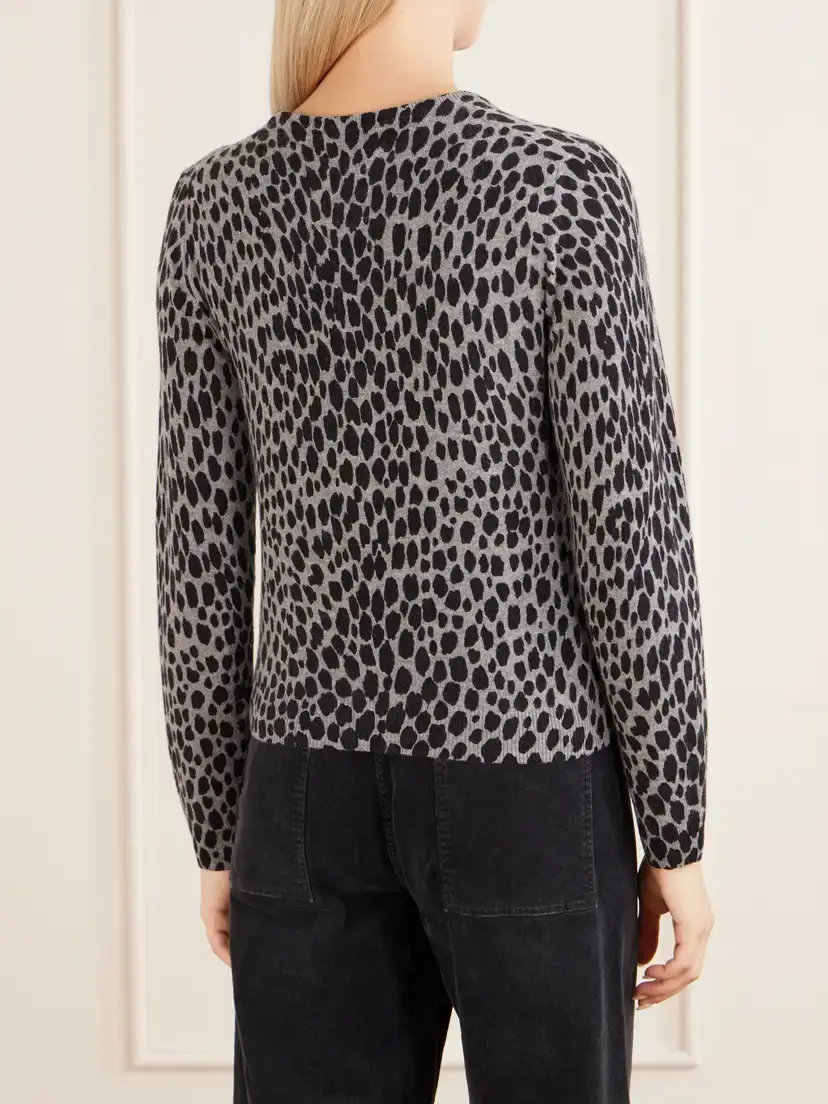 Nili Lotan Keelah Leopard-jacquard Cashmere Cardigan | Thumbnail 4 Nili Lotan Keelah Leopard-jacquard Cashmere Cardigan | Thumbnail 4