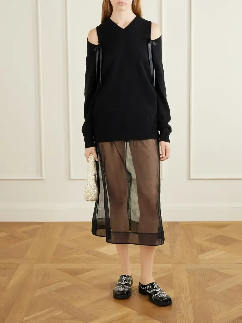 Simone Rocha Bow-detailed Cashmere Sweater | Thumbnail 2 Simone Rocha Bow-detailed Cashmere Sweater | Thumbnail 2