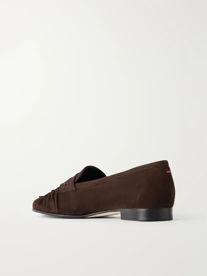 aeyde Aldous Suede Penny Loafers | Thumbnail 3 aeyde Aldous Suede Penny Loafers | Thumbnail 3