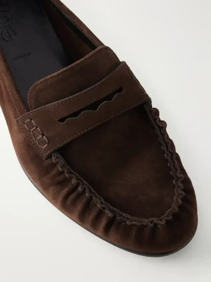 aeyde Aldous Suede Penny Loafers | Thumbnail 5 aeyde Aldous Suede Penny Loafers | Thumbnail 5
