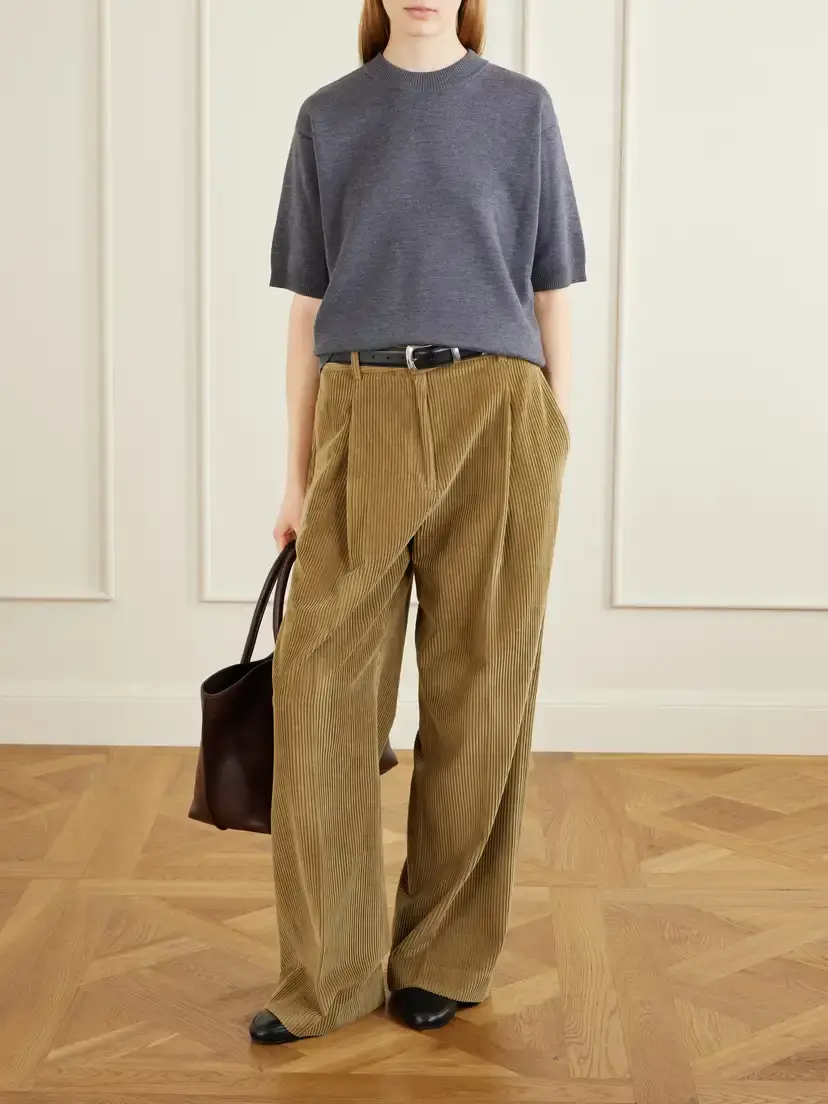 RÓHE Ted Cotton-corduroy Wide-leg Pants | Thumbnail 2 RÓHE Ted Cotton-corduroy Wide-leg Pants | Thumbnail 2