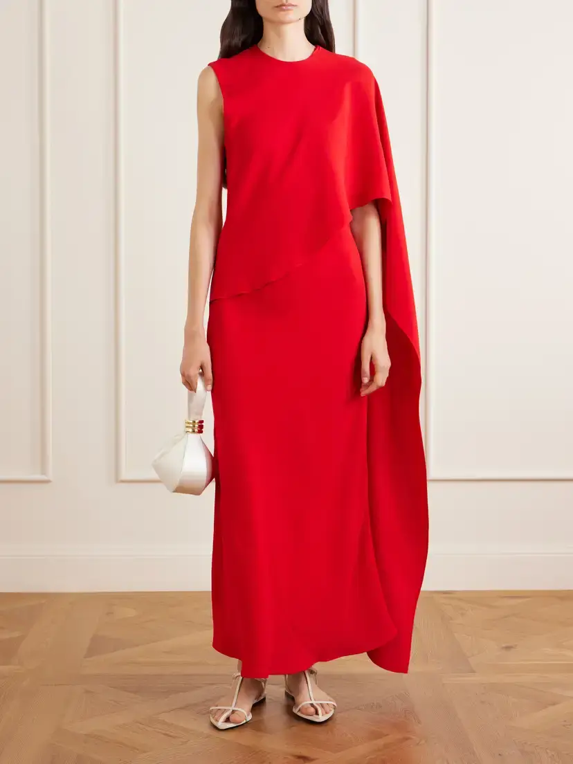 Heirlome Clementine Draped Silk-crepe Maxi Dress | Thumbnail 2