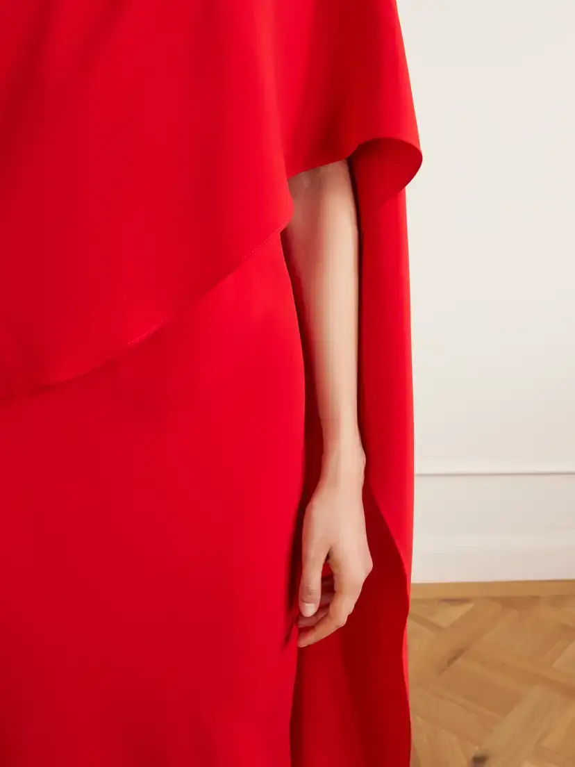 Heirlome Clementine Draped Silk-crepe Maxi Dress | Thumbnail 4