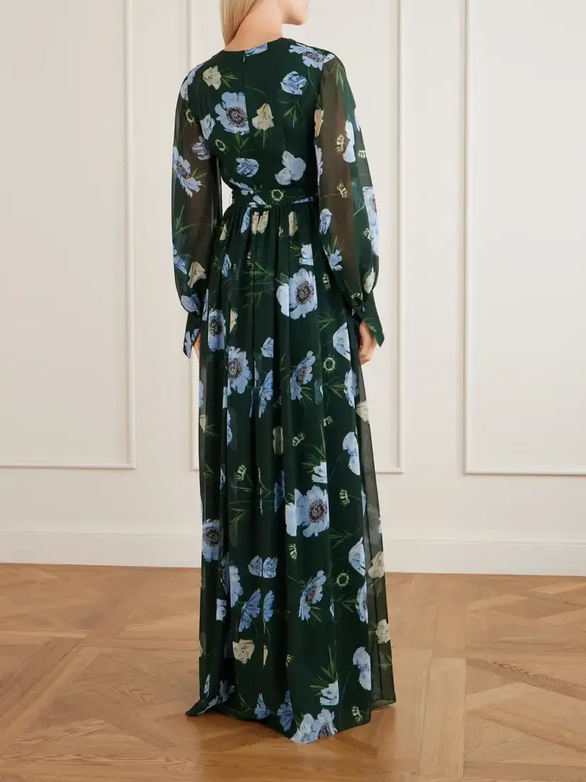 Erdem Floral-printed Silk-voile Gown | Thumbnail 3