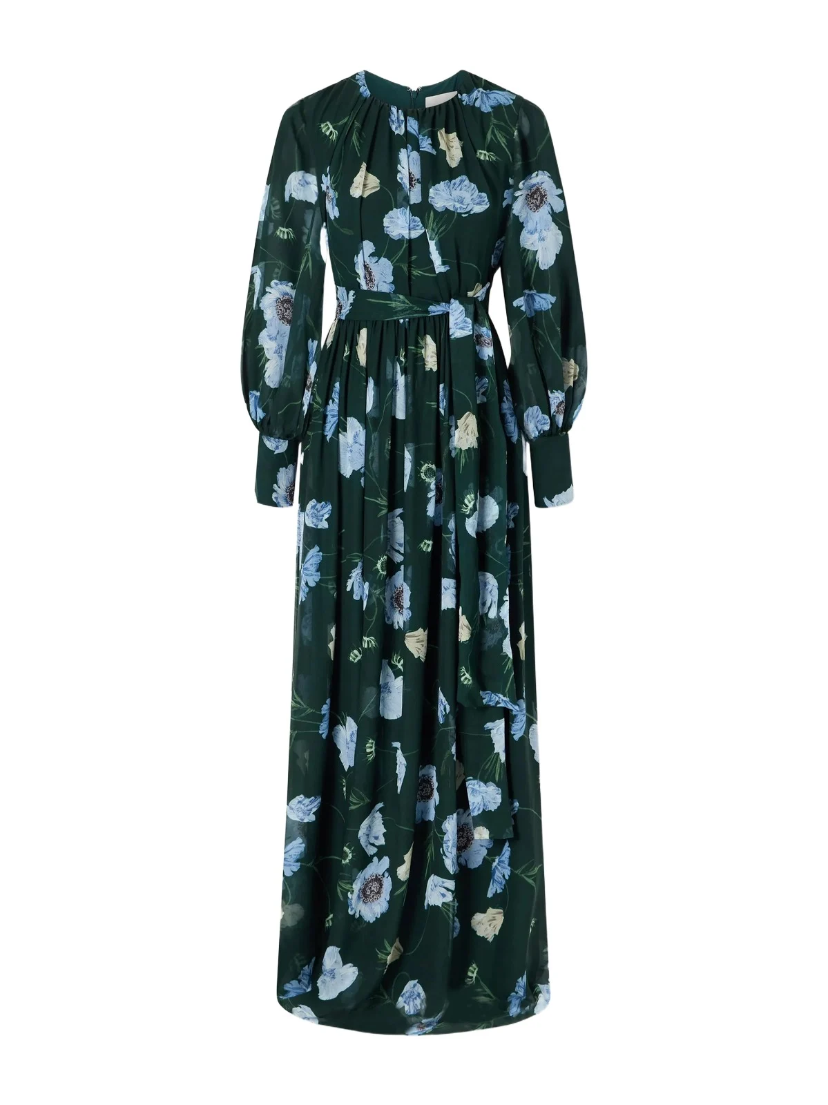 Floral-printed Silk-voile Gown Floral-printed Silk-voile Gown