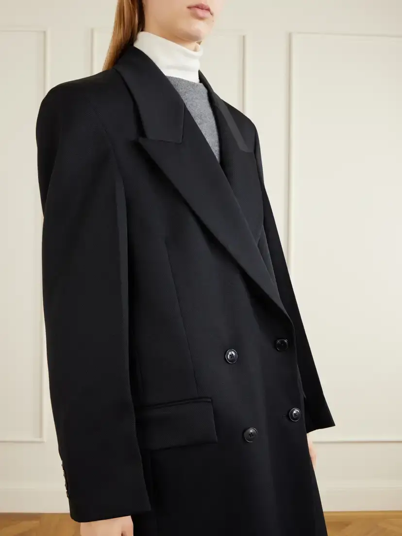 RÓHE Double-breasted Wool Coat | Thumbnail 3