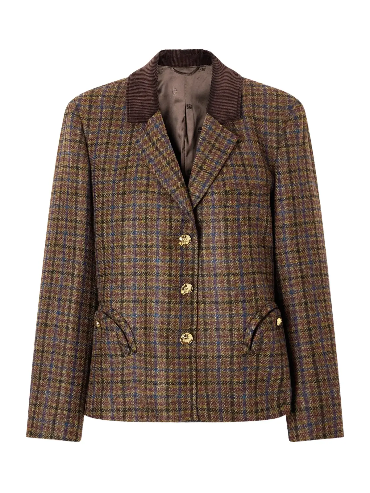 Blazé Milano Checked Wool Blazer
