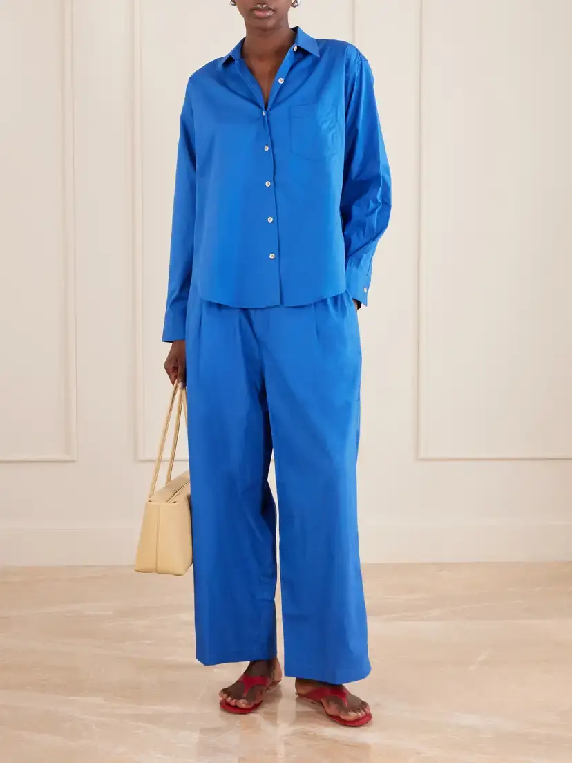 Jamie Haller Lotus Cotton-poplin Wide-leg Pants | Thumbnail 2 Jamie Haller Lotus Cotton-poplin Wide-leg Pants | Thumbnail 2