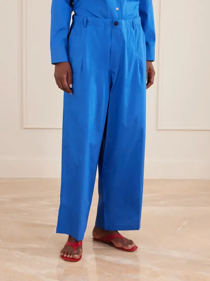 Jamie Haller Lotus Cotton-poplin Wide-leg Pants | Thumbnail 3 Jamie Haller Lotus Cotton-poplin Wide-leg Pants | Thumbnail 3