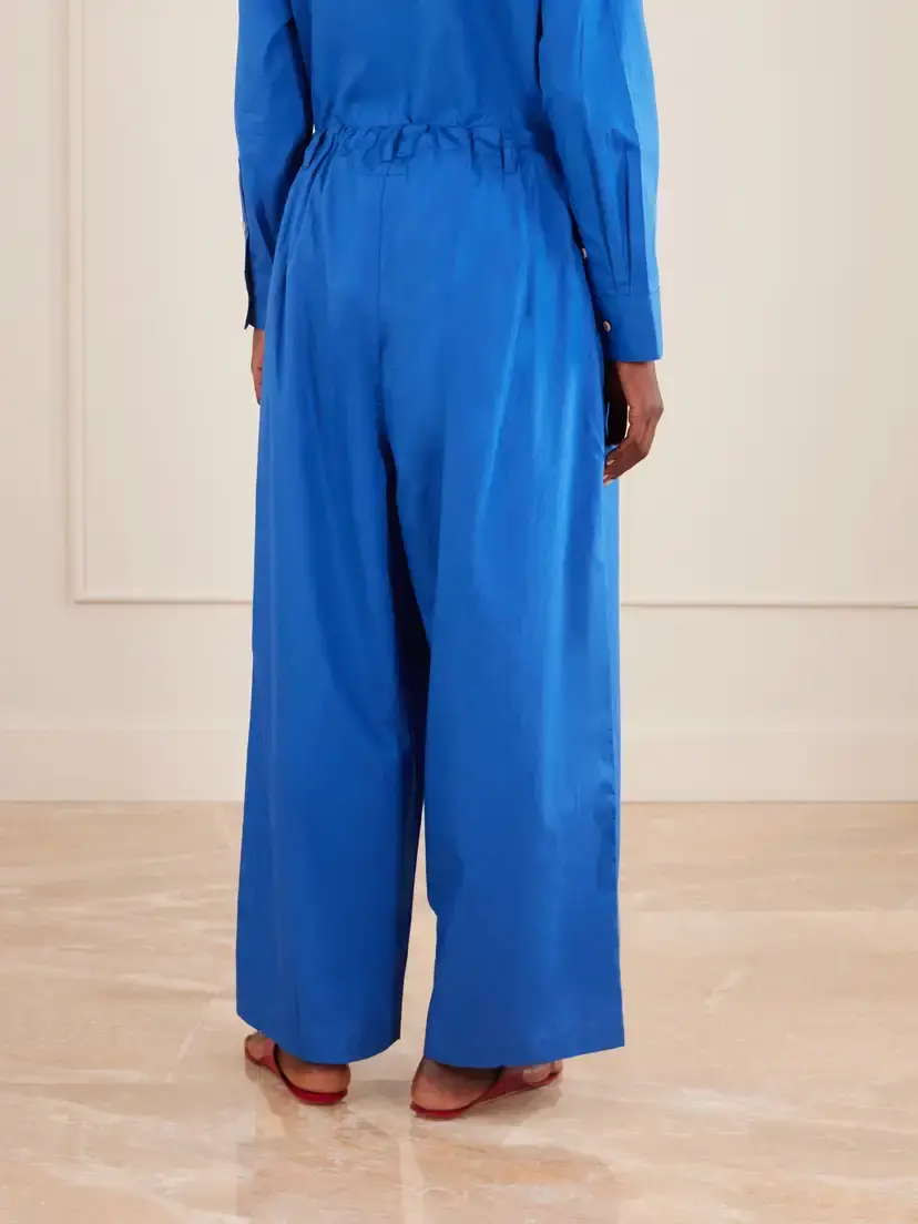 Jamie Haller Lotus Cotton-poplin Wide-leg Pants | Thumbnail 4 Jamie Haller Lotus Cotton-poplin Wide-leg Pants | Thumbnail 4