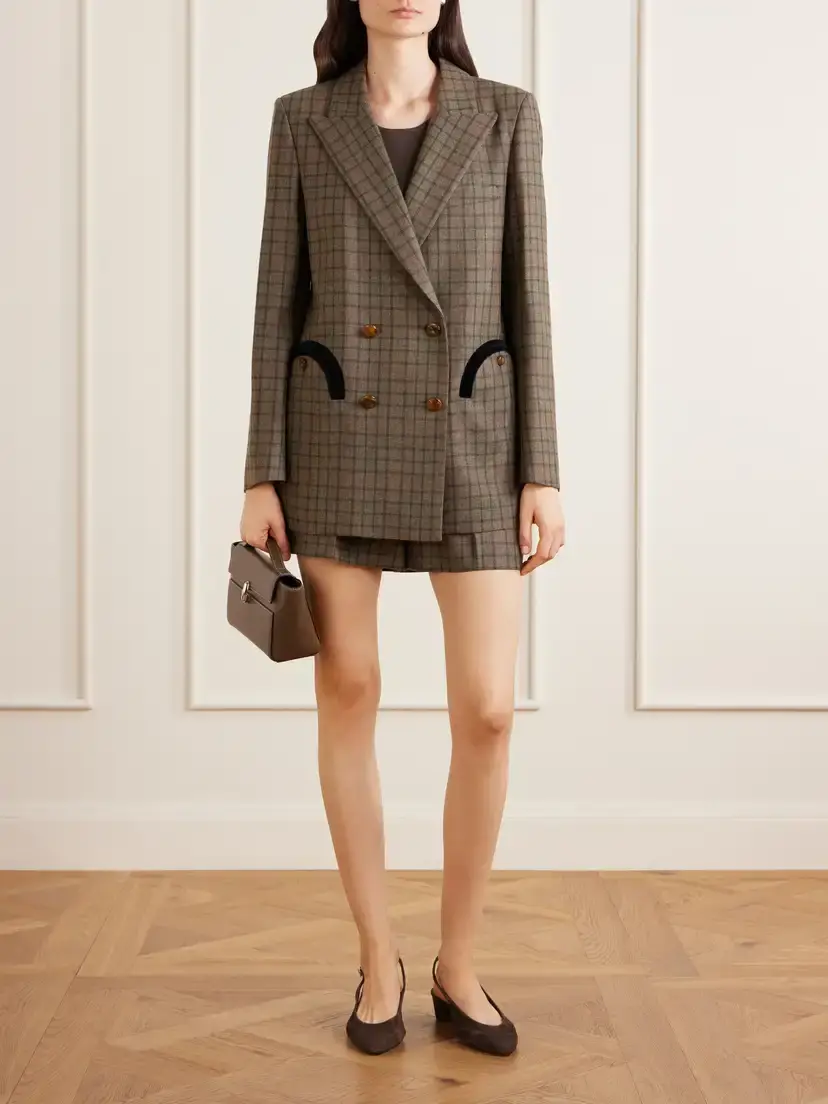 Blazé Milano Everyday Checked Wool And Cashmere-blend Jacket | Thumbnail 2