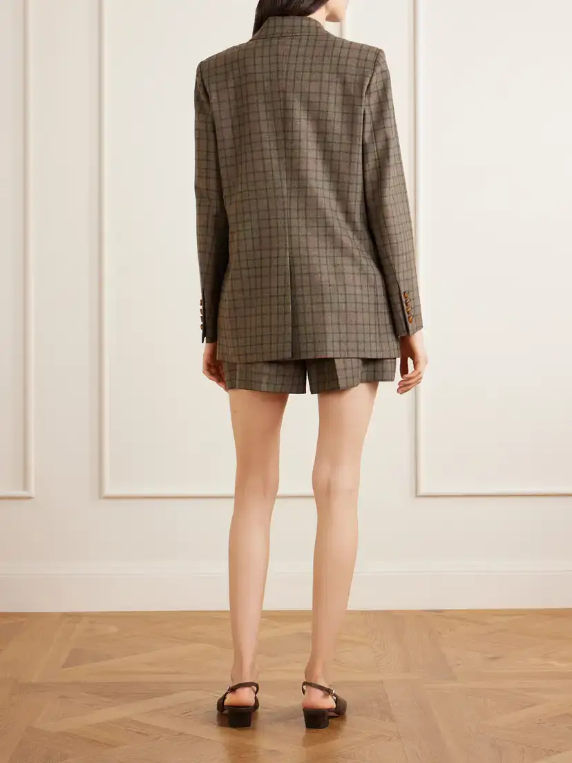 Blazé Milano Everyday Checked Wool And Cashmere-blend Jacket | Thumbnail 3