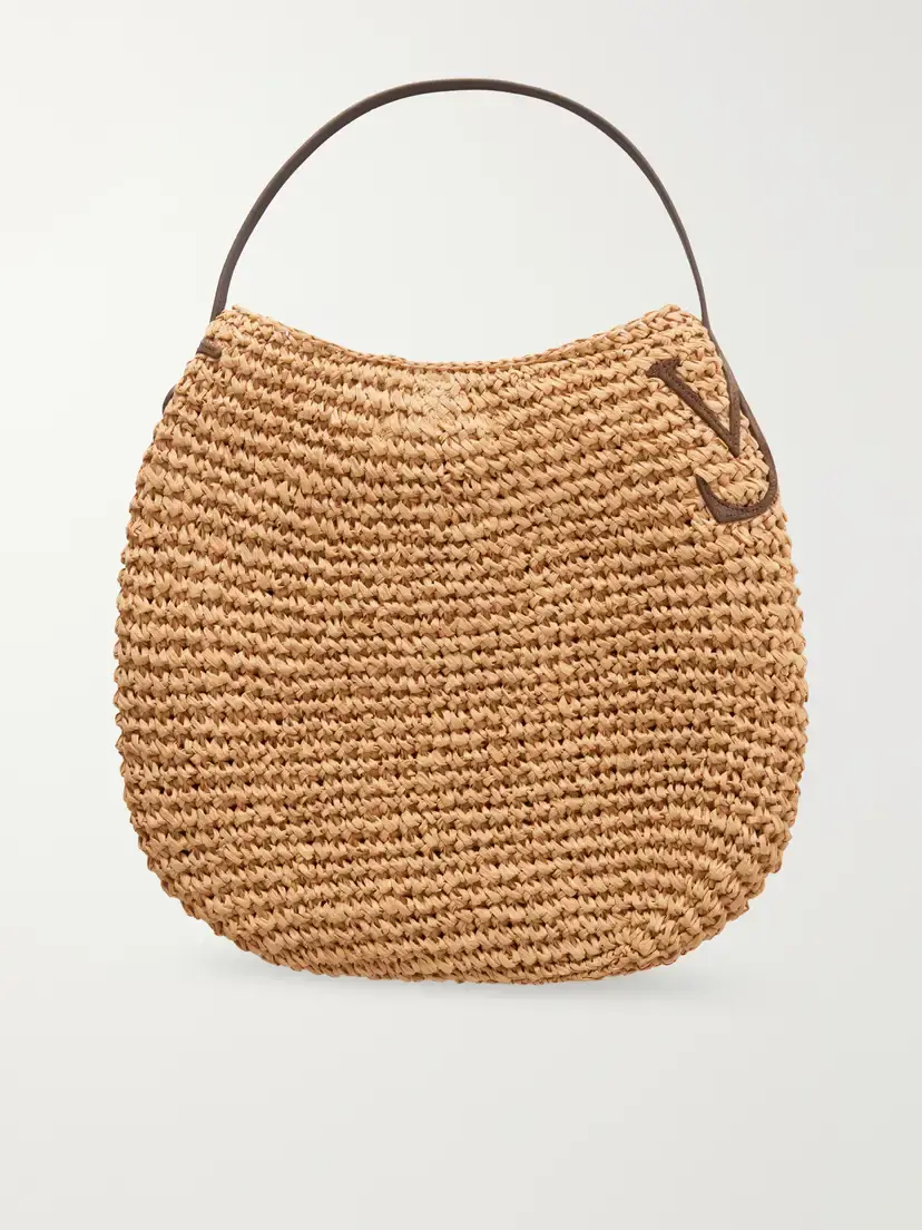JW Anderson Bulb Large Suede-trimmed Raffia Tote | Thumbnail 4 JW Anderson Bulb Large Suede-trimmed Raffia Tote | Thumbnail 4