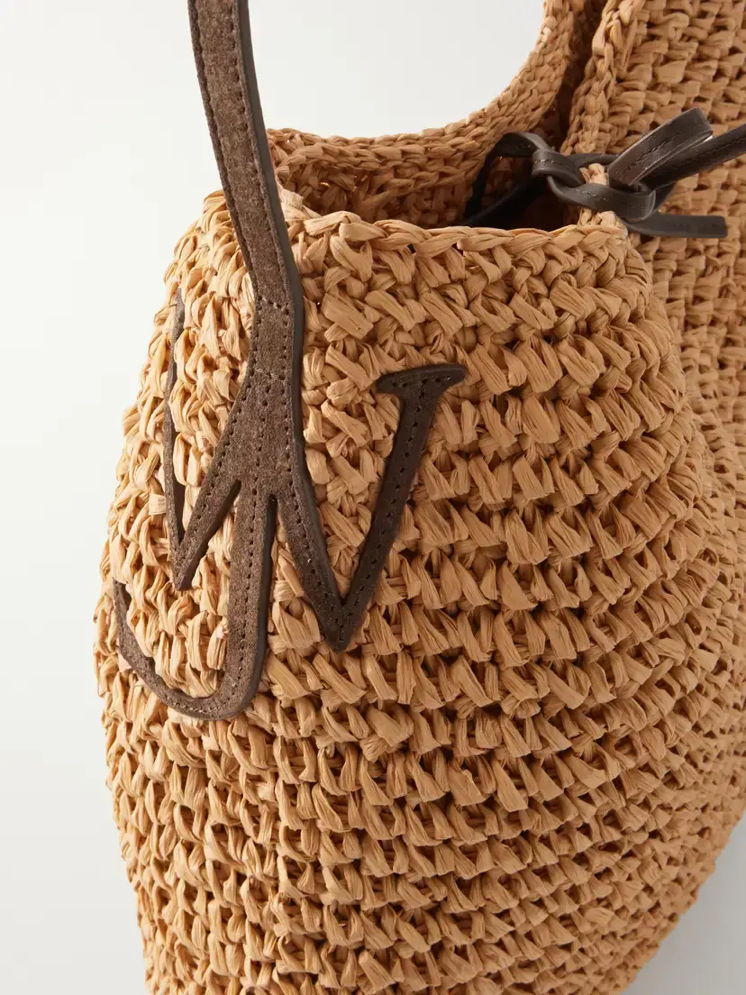 JW Anderson Bulb Large Suede-trimmed Raffia Tote | Thumbnail 5 JW Anderson Bulb Large Suede-trimmed Raffia Tote | Thumbnail 5