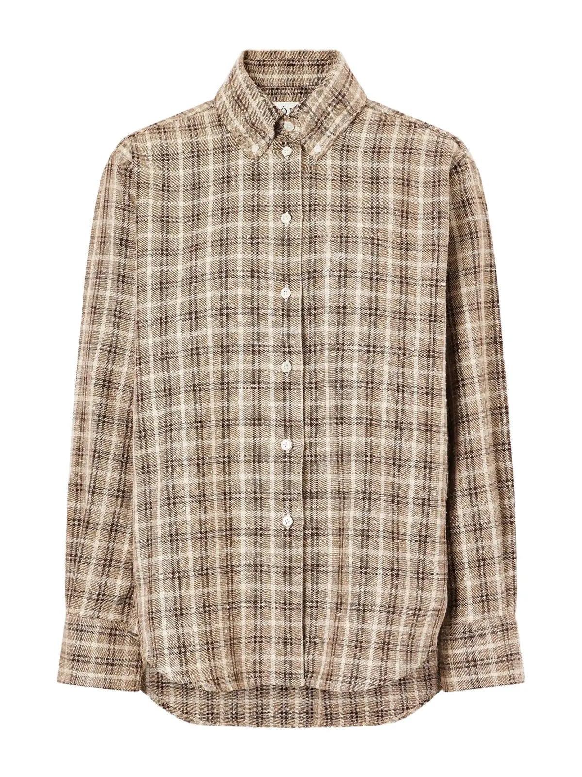 Oxford Checked Cotton-bouclé Shirt