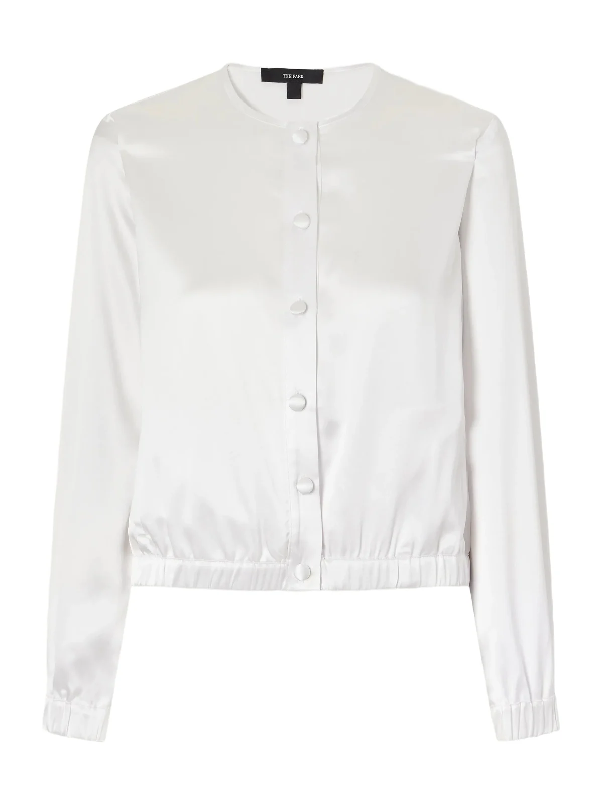The Park Kelly Cropped Silk Jacket