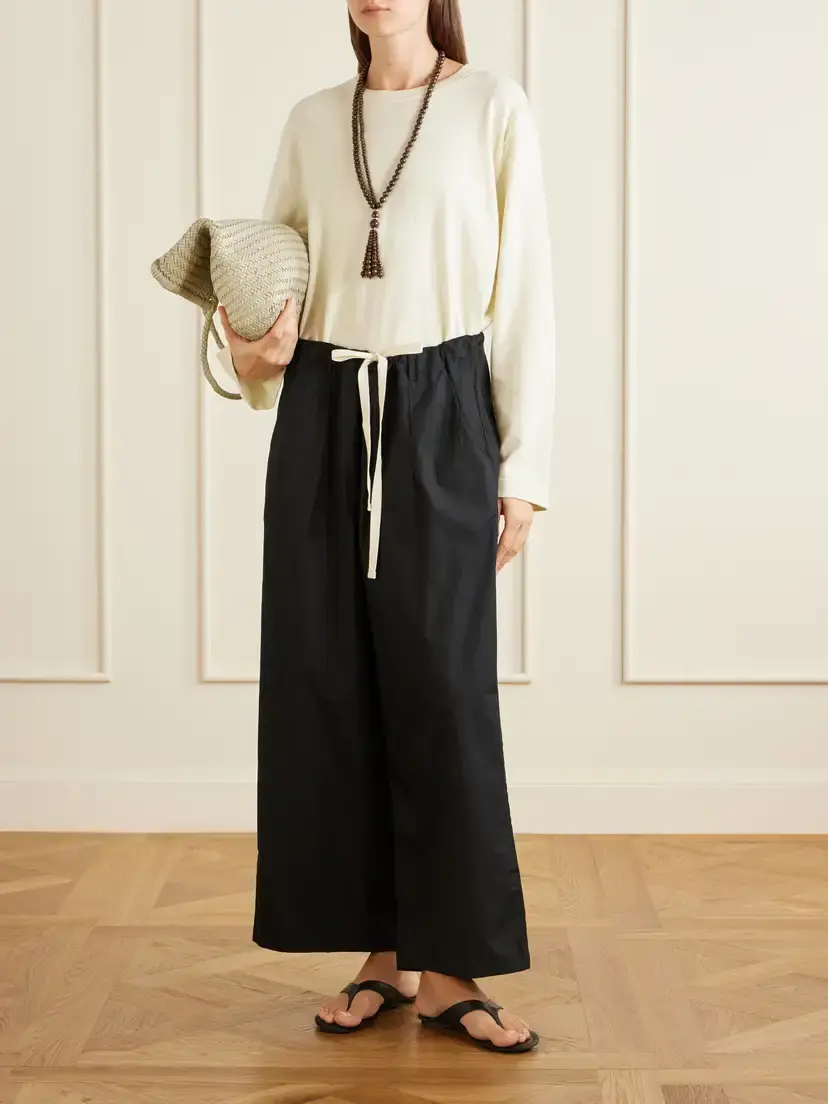 Jamie Haller The Lotus Cotton-poplin Wide-leg Pants | Thumbnail 2 Jamie Haller The Lotus Cotton-poplin Wide-leg Pants | Thumbnail 2