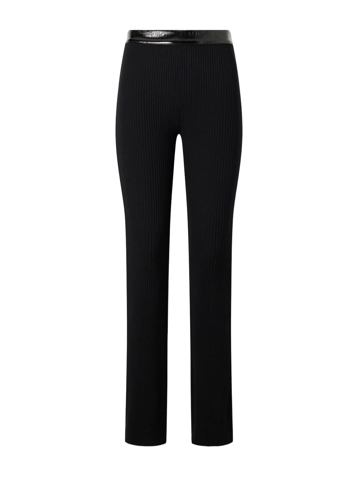 Ribbed Flared Vinyl Pants Ribbed Flared Vinyl Pants