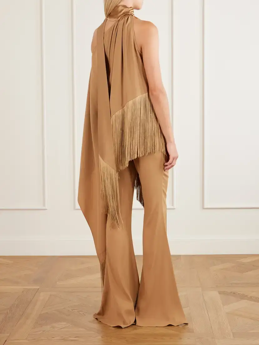 Taller Marmo Atlas Fringed Crepe Blouse | Thumbnail 3 Taller Marmo Atlas Fringed Crepe Blouse | Thumbnail 3