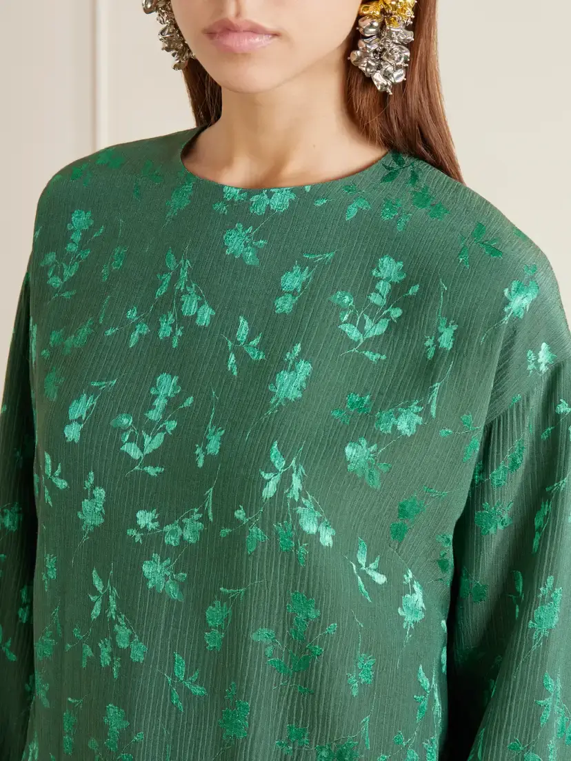 Dries Van Noten Floral-jacquard Cloqué Blouse | Thumbnail 4