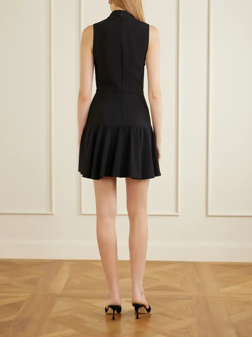 Alessandra Rich Button-embellished Cady Mini Dress | Thumbnail 3 Alessandra Rich Button-embellished Cady Mini Dress | Thumbnail 3