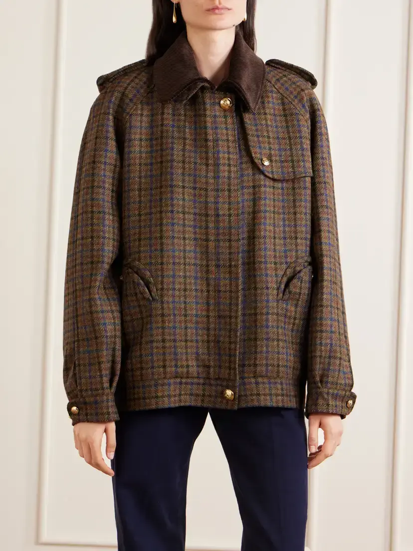 Blazé Milano Chausie Checked Wool Trench Jacket | Thumbnail 3 Blazé Milano Chausie Checked Wool Trench Jacket | Thumbnail 3