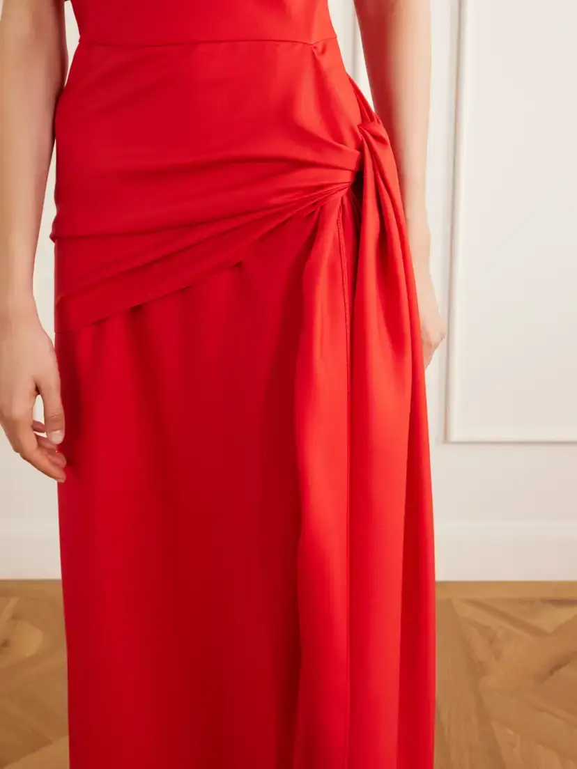 Heirlome Helena One-shoulder Silk-twill Maxi Dress | Thumbnail 5
