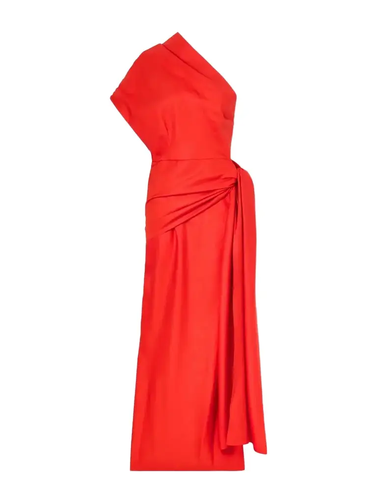 Heirlome Helena One-shoulder Silk-twill Maxi Dress | Image 1 Heirlome Helena One-shoulder Silk-twill Maxi Dress | Image 1
