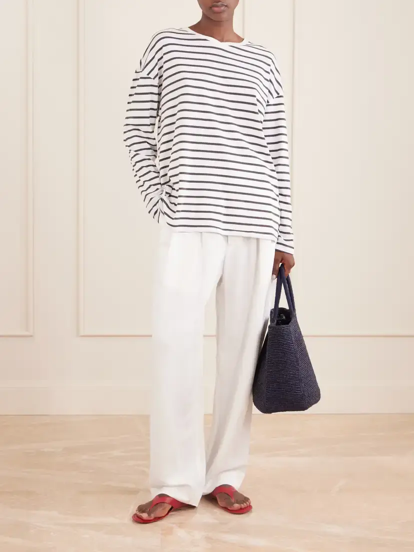 Jamie Haller Tapered Linen-blend Pants | Thumbnail 2