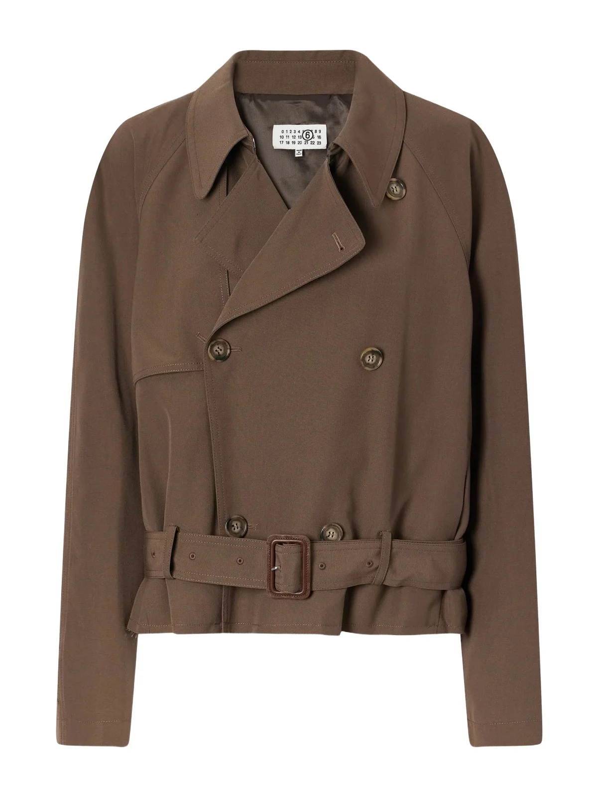 Belted Distressed Gabardine Jacket Belted Distressed Gabardine Jacket