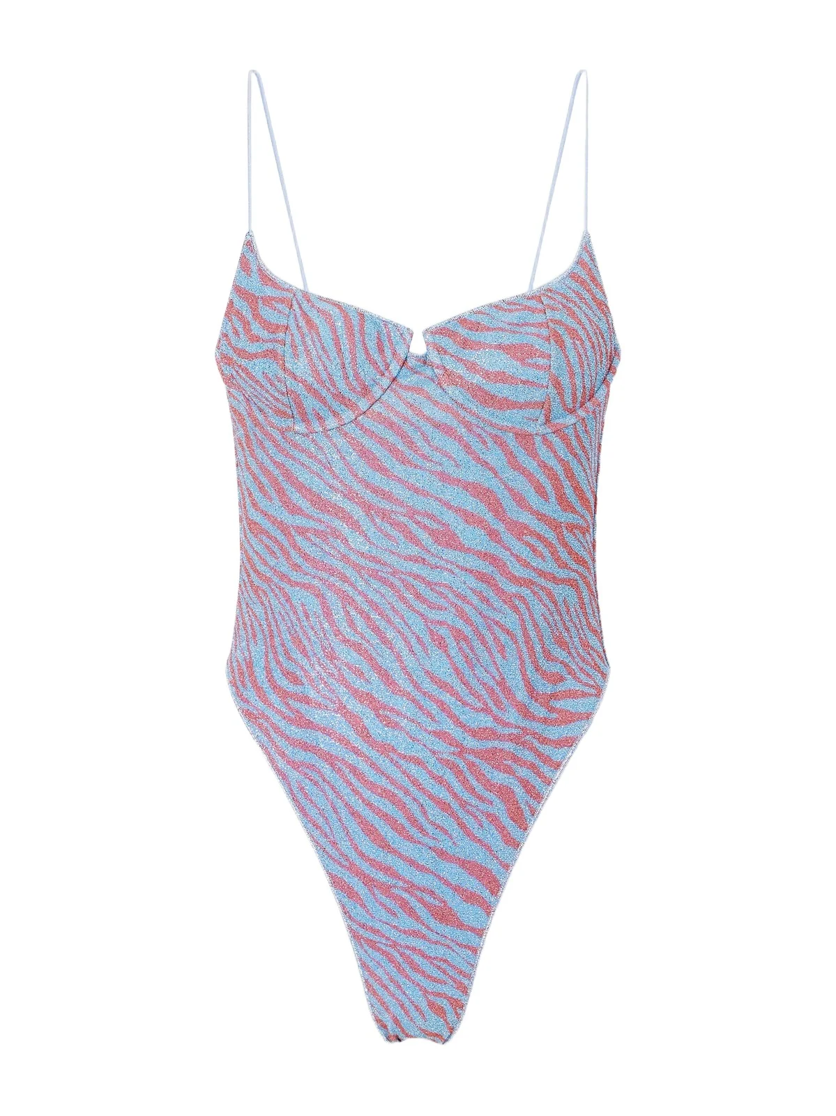 Oséree Animalier Printed Lurex Swimsuit