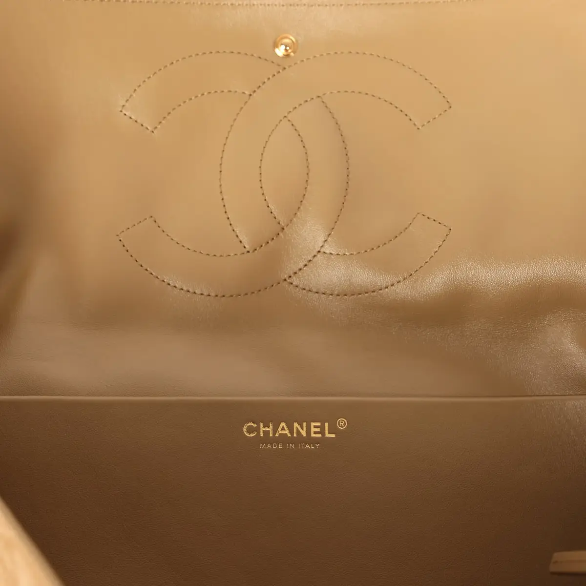 Chanel Chanel Maxi "Souplissimo" Large Flap Bag Dark Beige Suede Gold Hardware | Thumbnail 11 Chanel Chanel Maxi "Souplissimo" Large Flap Bag Dark Beige Suede Gold Hardware | Thumbnail 11