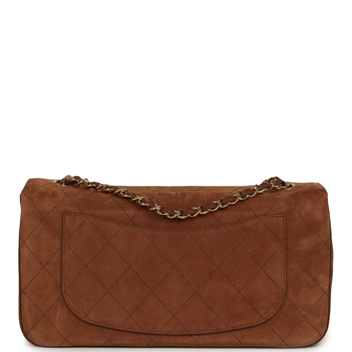 Chanel Chanel Maxi "Souplissimo" Small Flap Bag Camel Suede Gold Hardware | Thumbnail 4 Chanel Chanel Maxi "Souplissimo" Small Flap Bag Camel Suede Gold Hardware | Thumbnail 4