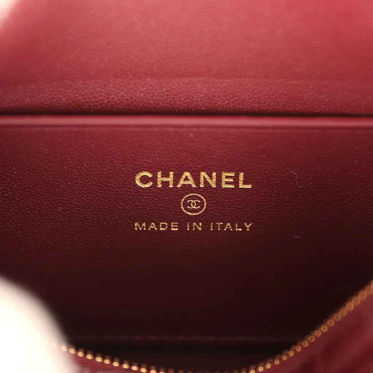 Chanel Chanel Mini Timeless Classic Barrel Bag with Chain Dark Burgundy Croco Embossed Calfskin Gold Hardware | Thumbnail 9 Chanel Chanel Mini Timeless Classic Barrel Bag with Chain Dark Burgundy Croco Embossed Calfskin Gold Hardware | Thumbnail 9