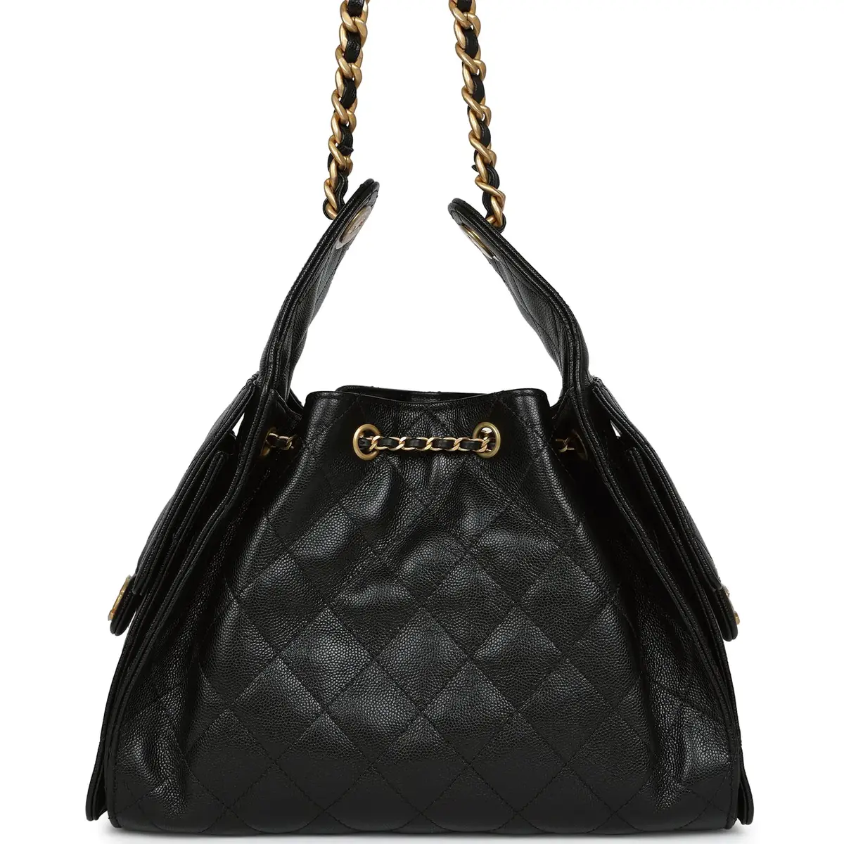 Chanel Chanel Small 25 Hobo Bag Black Caviar Antique Gold Hardware | Thumbnail 4 Chanel Chanel Small 25 Hobo Bag Black Caviar Antique Gold Hardware | Thumbnail 4