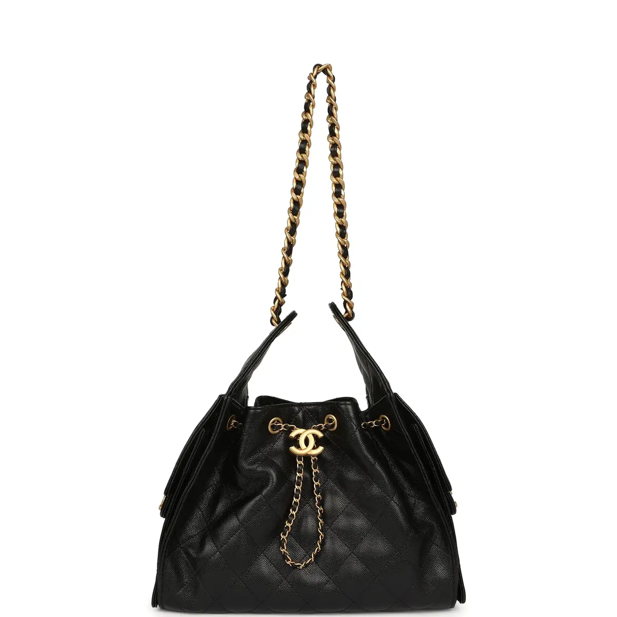 Chanel Chanel Small 25 Hobo Bag Black Caviar Antique Gold Hardware | Thumbnail 7 Chanel Chanel Small 25 Hobo Bag Black Caviar Antique Gold Hardware | Thumbnail 7