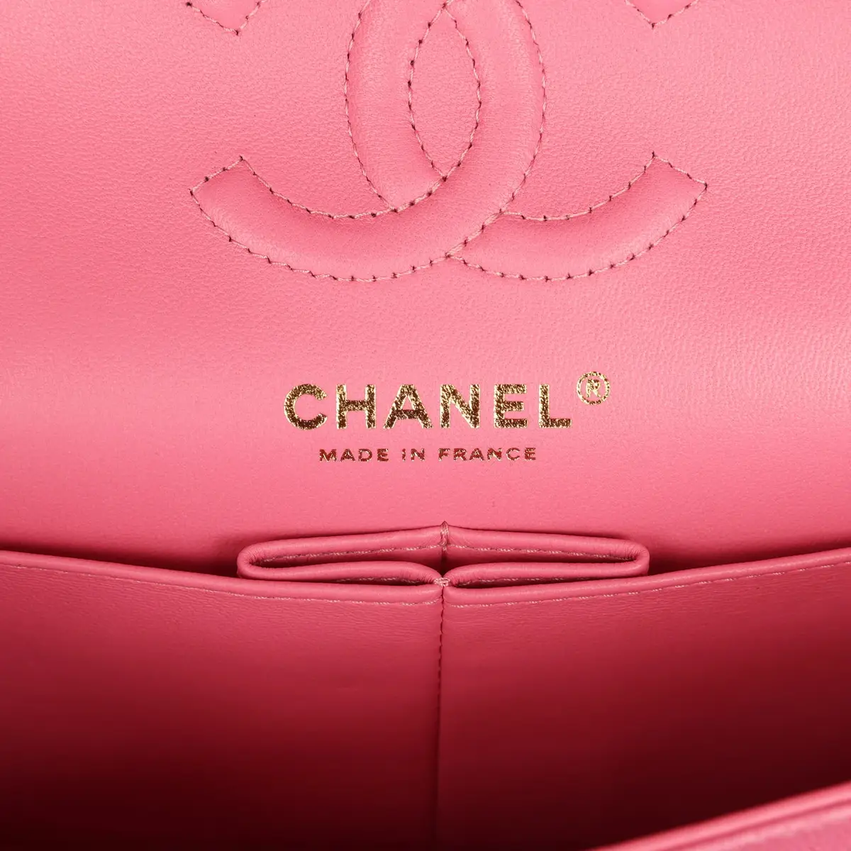 Chanel Chanel Small Classic Double Flap Bag Pink Caviar Light Gold Hardware | Thumbnail 8 Chanel Chanel Small Classic Double Flap Bag Pink Caviar Light Gold Hardware | Thumbnail 8