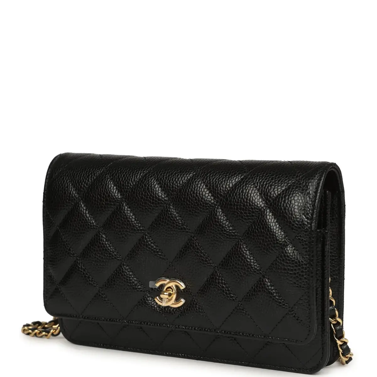 Chanel Chanel Wallet On Chain WOC Black Caviar Gold Hardware | Thumbnail 5 Chanel Chanel Wallet On Chain WOC Black Caviar Gold Hardware | Thumbnail 5