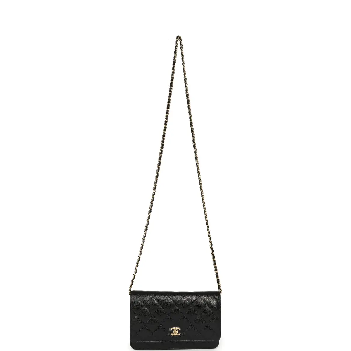 Chanel Chanel Wallet On Chain WOC Black Caviar Gold Hardware | Thumbnail 7 Chanel Chanel Wallet On Chain WOC Black Caviar Gold Hardware | Thumbnail 7