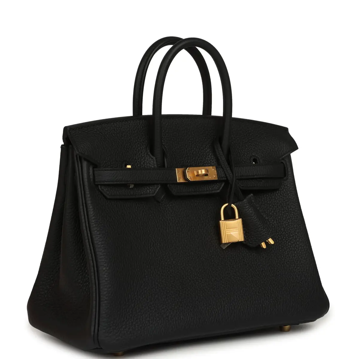 HERMÈS Hermes Birkin 25 Black Togo Brushed Gold Hardware | Thumbnail 2 HERMÈS Hermes Birkin 25 Black Togo Brushed Gold Hardware | Thumbnail 2