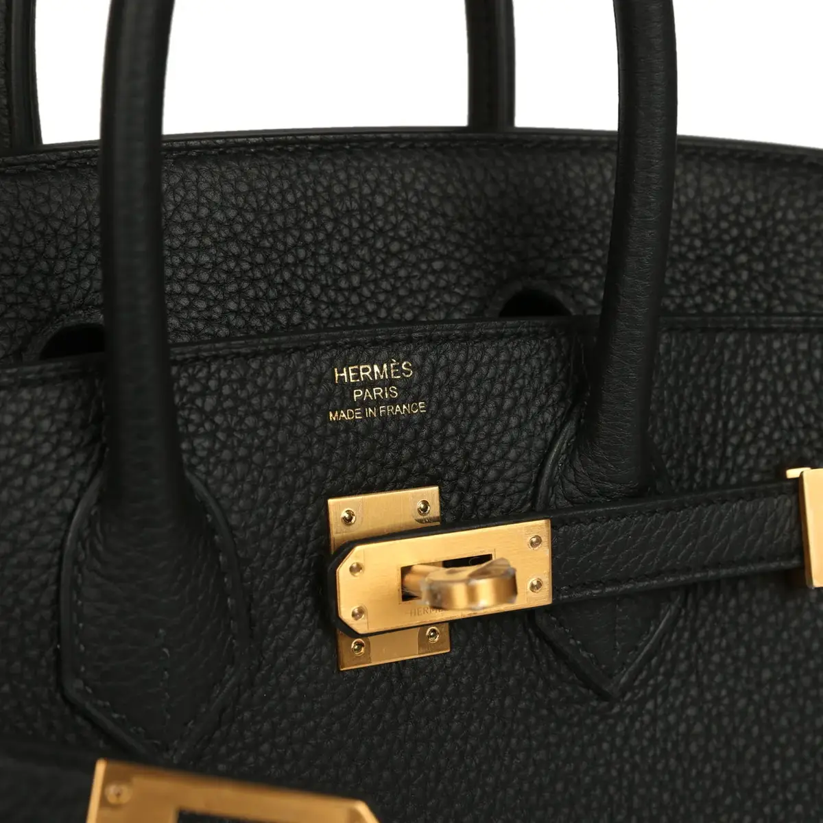 HERMÈS Hermes Birkin 25 Black Togo Brushed Gold Hardware | Thumbnail 7 HERMÈS Hermes Birkin 25 Black Togo Brushed Gold Hardware | Thumbnail 7