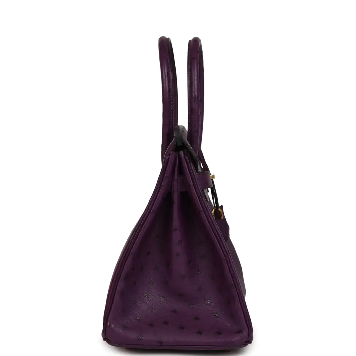 HERMÈS Hermes Birkin 30 Violet Ostrich Gold Hardware | Thumbnail 3 HERMÈS Hermes Birkin 30 Violet Ostrich Gold Hardware | Thumbnail 3