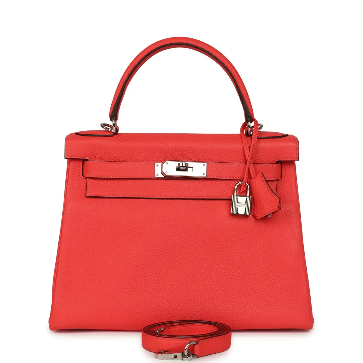 HERMÈS Pre-owned Hermes Kelly Retourne 28 Rose Texas Clemence Gold Hardware | Image 1 HERMÈS Pre-owned Hermes Kelly Retourne 28 Rose Texas Clemence Gold Hardware | Image 1