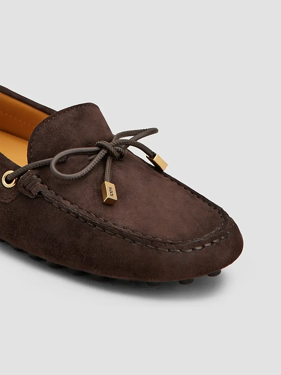Tod's Women's Grommet Suede Driving Loafers | Thumbnail 3