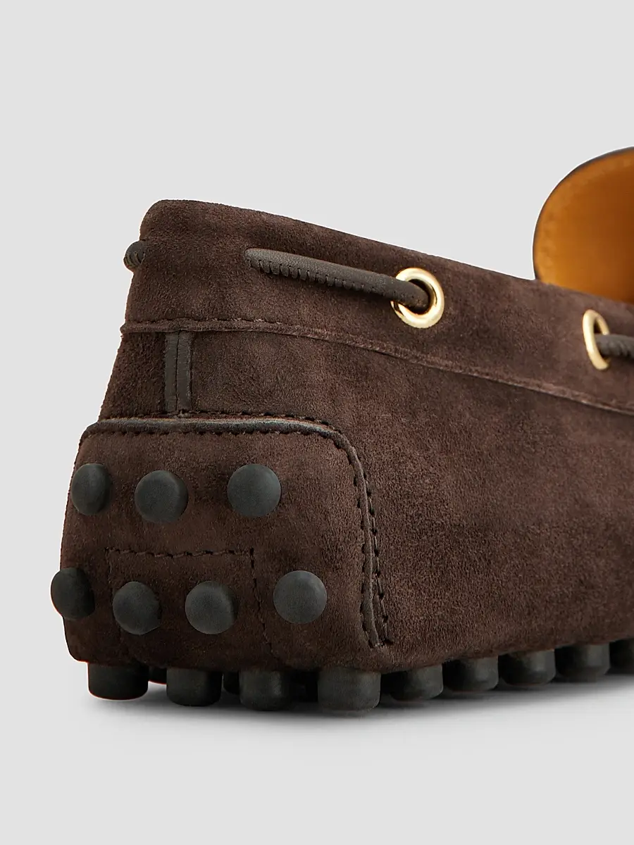 Tod's Women's Grommet Suede Driving Loafers | Thumbnail 4