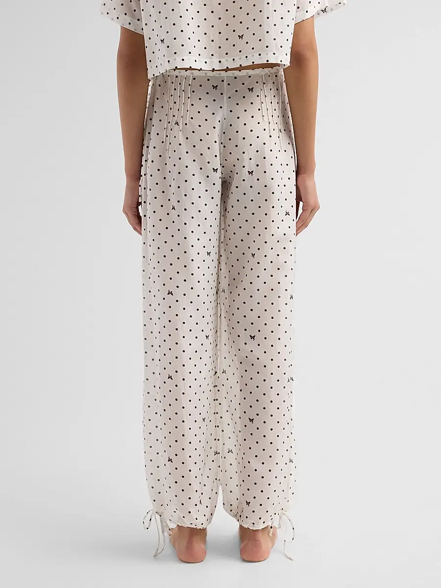 Kiki de Montparnasse Women's High Summer Kiki Point Pants - Ivory And Black | Thumbnail 3