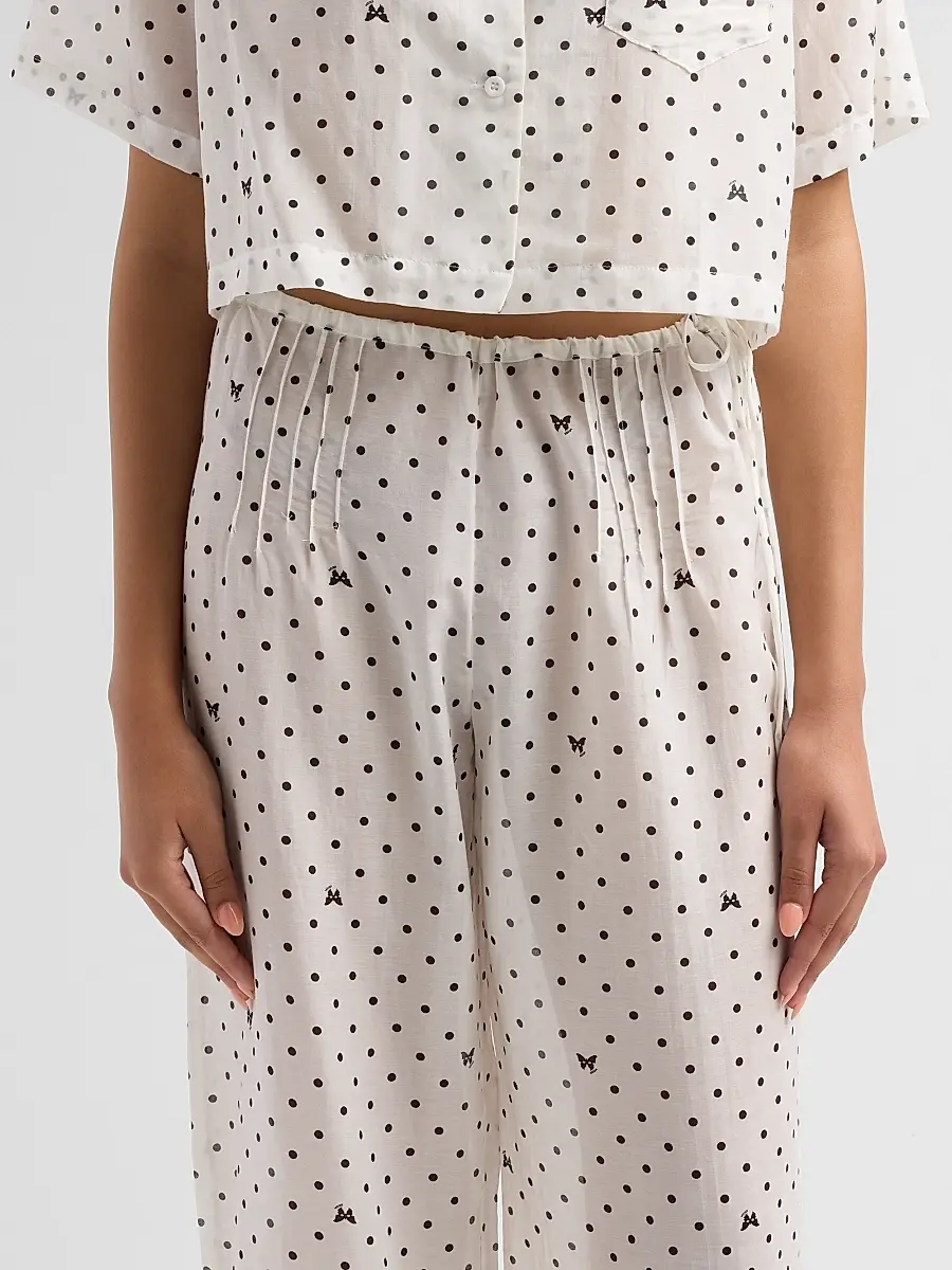 Kiki de Montparnasse Women's High Summer Kiki Point Pants - Ivory And Black | Thumbnail 5