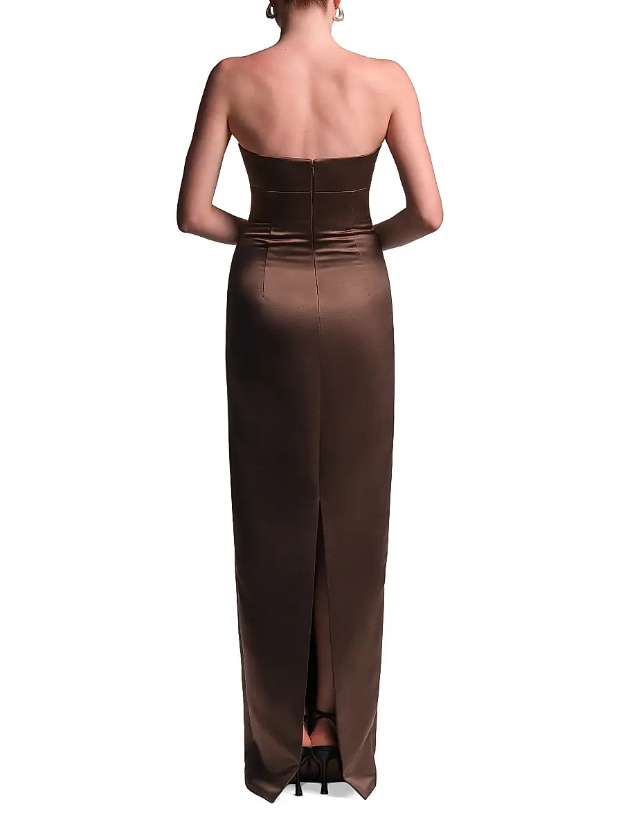 BCBGMAXAZRIA Women's Mariane Strapless Column Gown | Thumbnail 4 BCBGMAXAZRIA Women's Mariane Strapless Column Gown | Thumbnail 4