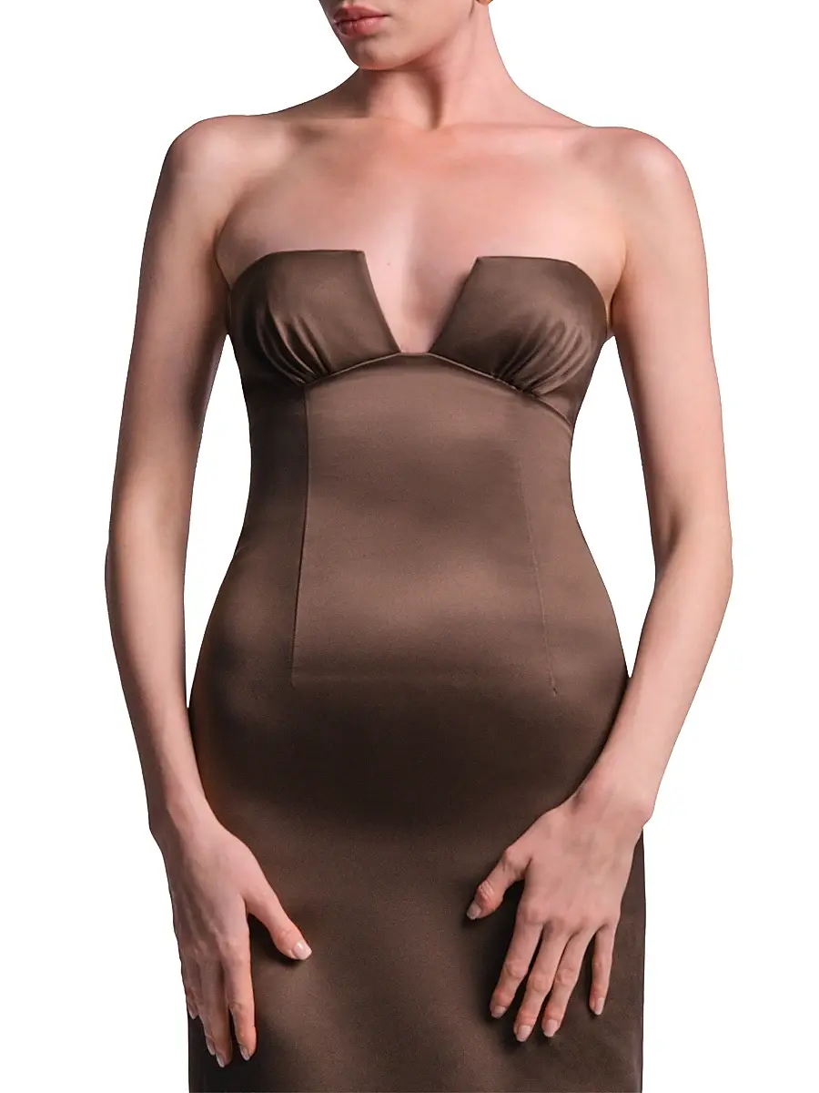 BCBGMAXAZRIA Women's Mariane Strapless Column Gown | Thumbnail 6 BCBGMAXAZRIA Women's Mariane Strapless Column Gown | Thumbnail 6